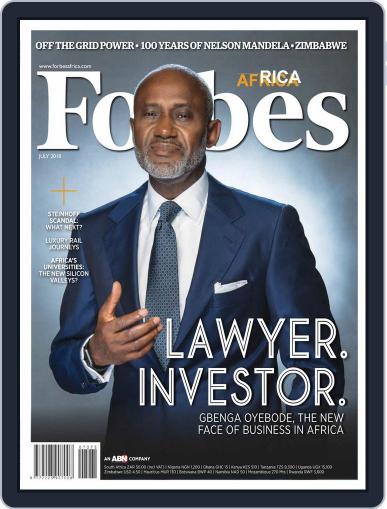 Forbes Africa July 1st, 2018 Digital Back Issue Cover