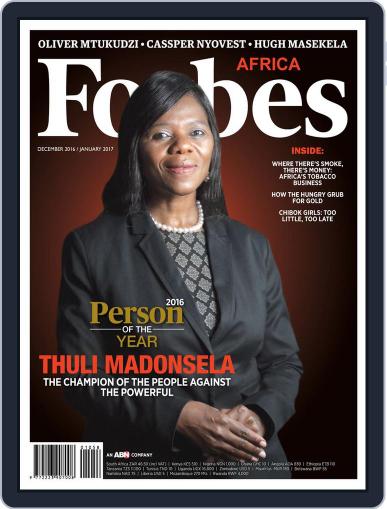 Forbes Africa December 1st, 2016 Digital Back Issue Cover
