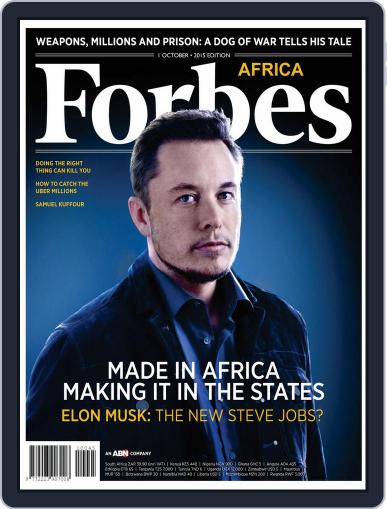 Forbes Africa October 1st, 2015 Digital Back Issue Cover