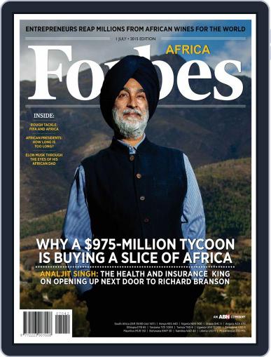 Forbes Africa June 30th, 2015 Digital Back Issue Cover