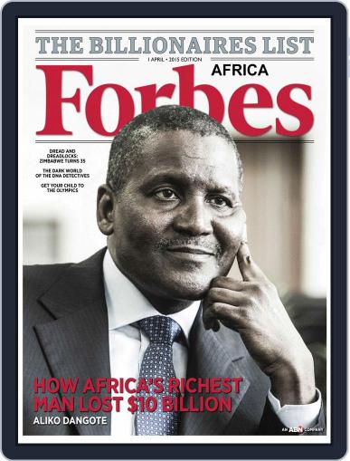 Forbes Africa April 2nd, 2015 Digital Back Issue Cover