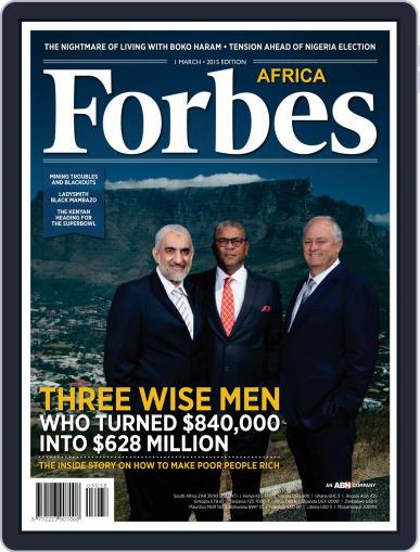 Forbes Africa March 9th, 2015 Digital Back Issue Cover