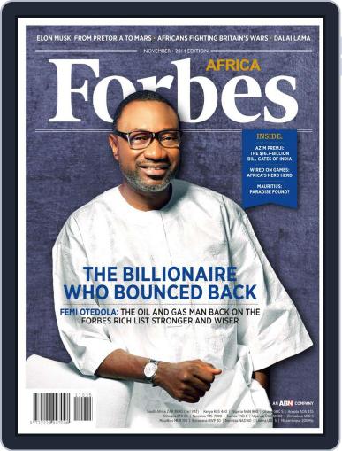 Forbes Africa November 5th, 2014 Digital Back Issue Cover