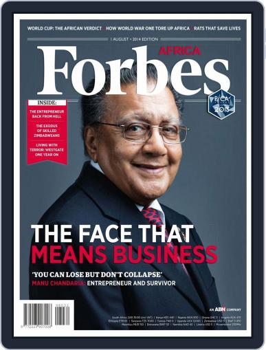 Forbes Africa July 31st, 2014 Digital Back Issue Cover