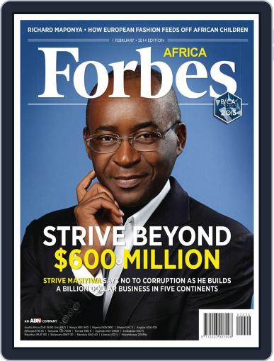 Forbes Africa January 30th, 2014 Digital Back Issue Cover