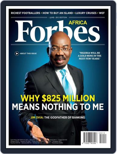 Forbes Africa May 30th, 2013 Digital Back Issue Cover