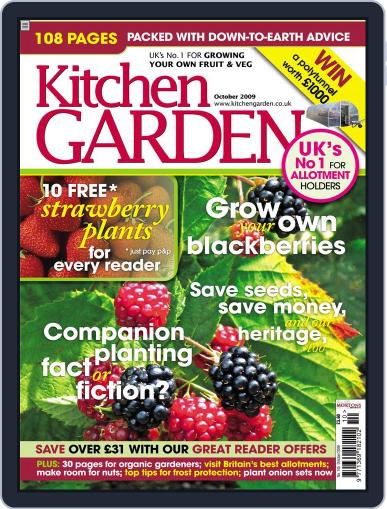 Kitchen Garden September 1st, 2009 Digital Back Issue Cover