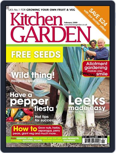 Kitchen Garden December 29th, 2008 Digital Back Issue Cover