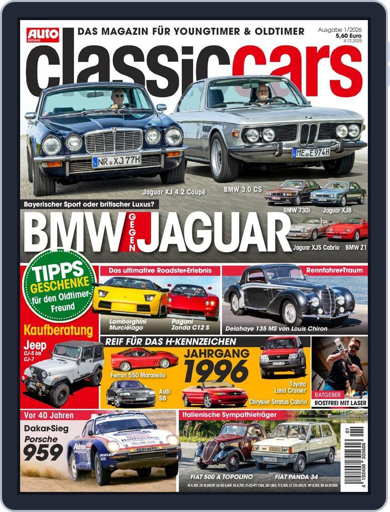 Auto Zeitung Classic Cars (Digital) Subscription                    December 4th, 2025 Issue