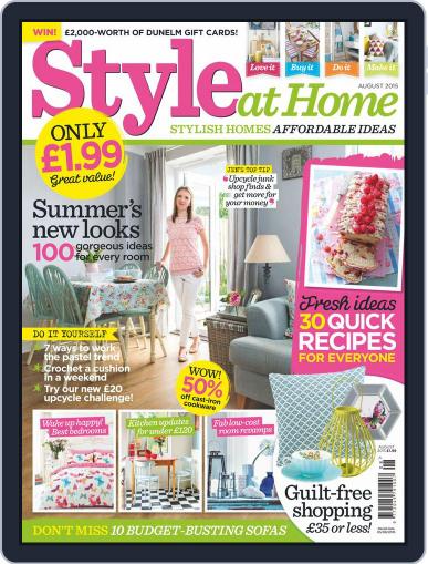 Style At Home United Kingdom August 1st, 2015 Digital Back Issue Cover