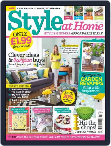 Style At Home United Kingdom July 1st, 2015 Digital Back Issue Cover