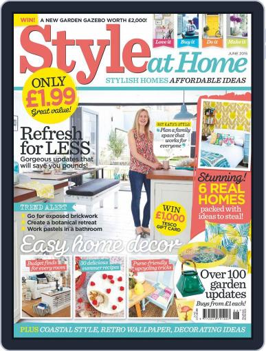 Style At Home United Kingdom June 1st, 2015 Digital Back Issue Cover