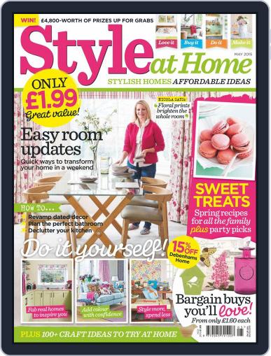 Style At Home United Kingdom May 1st, 2015 Digital Back Issue Cover