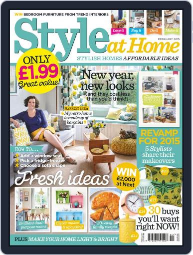 Style At Home United Kingdom February 1st, 2015 Digital Back Issue Cover