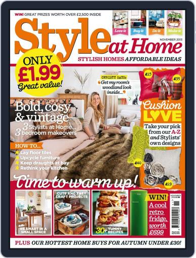 Style At Home United Kingdom October 1st, 2013 Digital Back Issue Cover