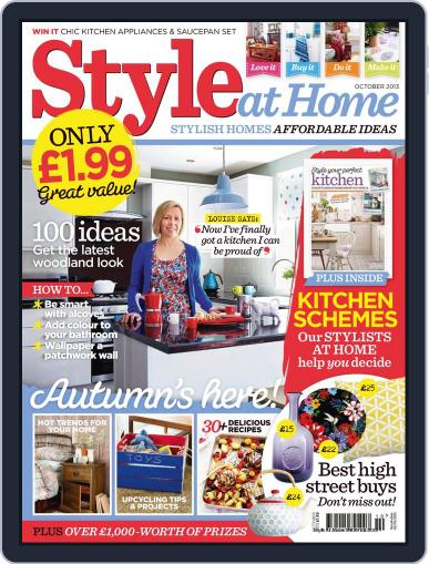 Style At Home United Kingdom August 28th, 2013 Digital Back Issue Cover
