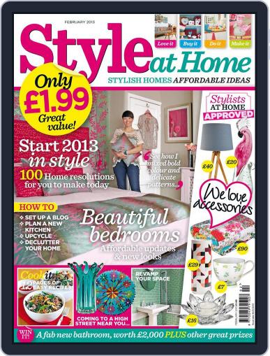 Style At Home United Kingdom January 1st, 2013 Digital Back Issue Cover