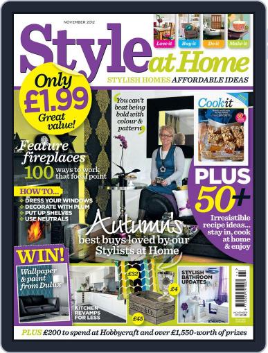 Style At Home United Kingdom October 2nd, 2012 Digital Back Issue Cover