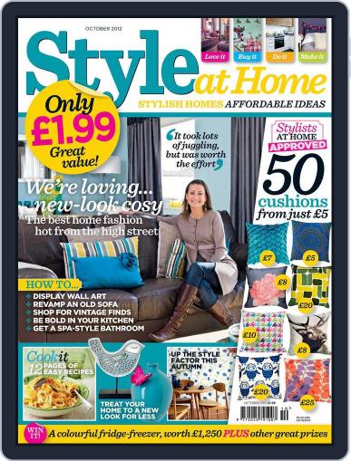 Style At Home United Kingdom August 28th, 2012 Digital Back Issue Cover