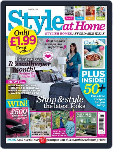 Style At Home United Kingdom February 1st, 2012 Digital Back Issue Cover
