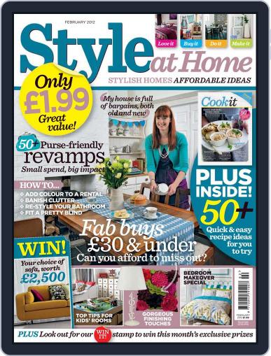 Style At Home United Kingdom January 4th, 2012 Digital Back Issue Cover