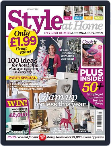 Style At Home United Kingdom January 1st, 2012 Digital Back Issue Cover