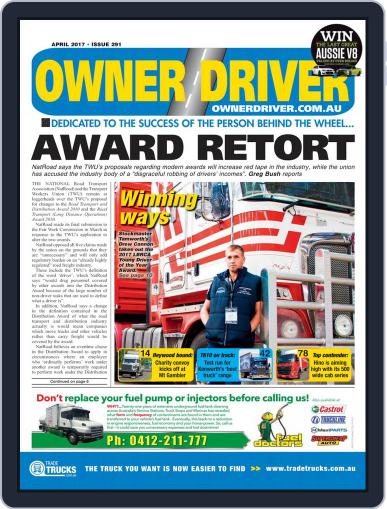 Owner Driver April 1st, 2017 Digital Back Issue Cover