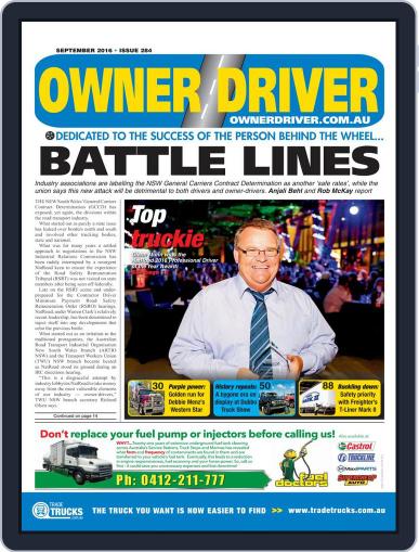 Owner Driver (Digital) September 1st, 2016 Issue Cover
