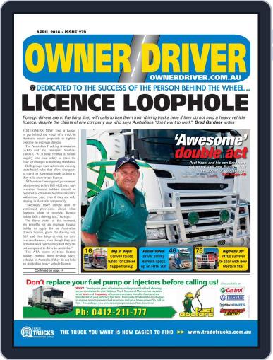 Owner Driver (Digital) April 10th, 2016 Issue Cover