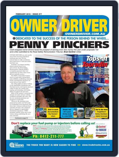 Owner Driver (Digital) February 14th, 2016 Issue Cover