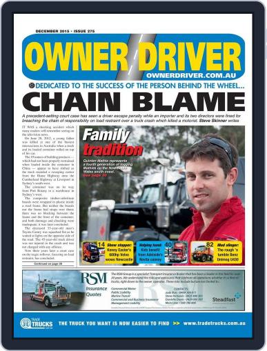 Owner Driver (Digital) December 10th, 2015 Issue Cover
