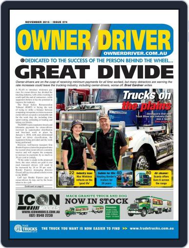 Owner Driver (Digital) November 9th, 2015 Issue Cover