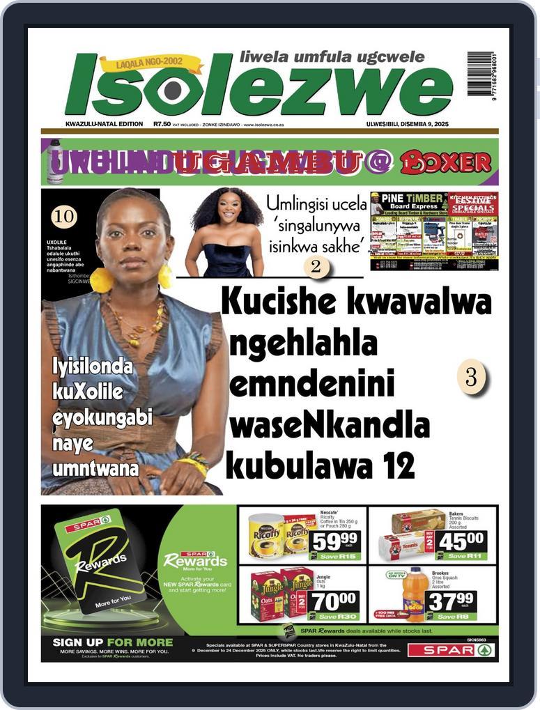 Isolezwe December 9th, 2025 Digital Back Issue Cover