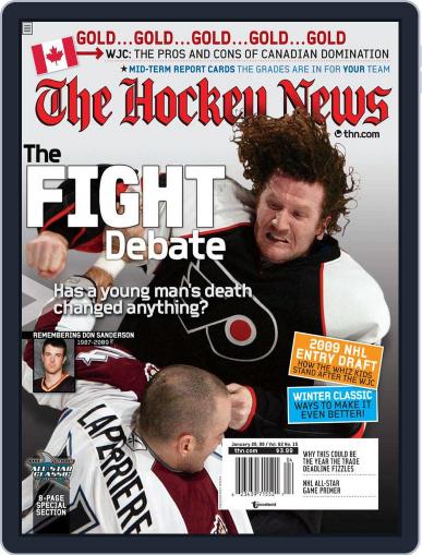 The Hockey News January 16th, 2009 Digital Back Issue Cover