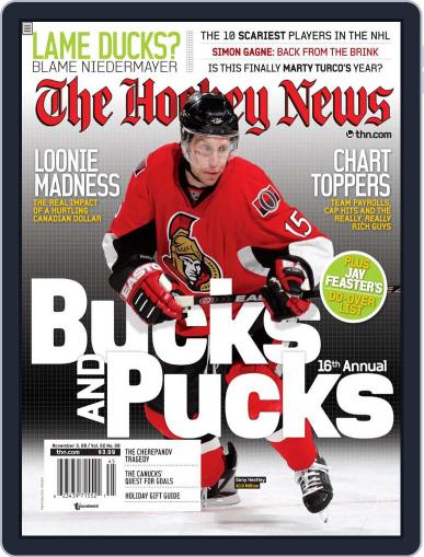The Hockey News October 24th, 2008 Digital Back Issue Cover