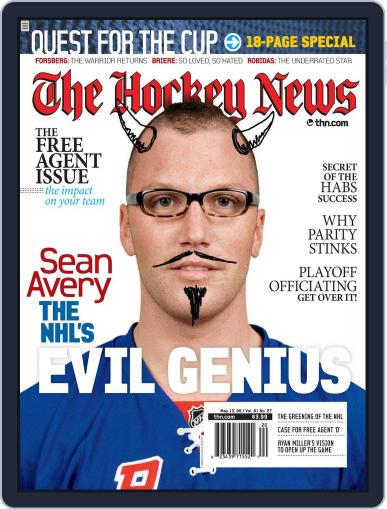 The Hockey News May 2nd, 2008 Digital Back Issue Cover