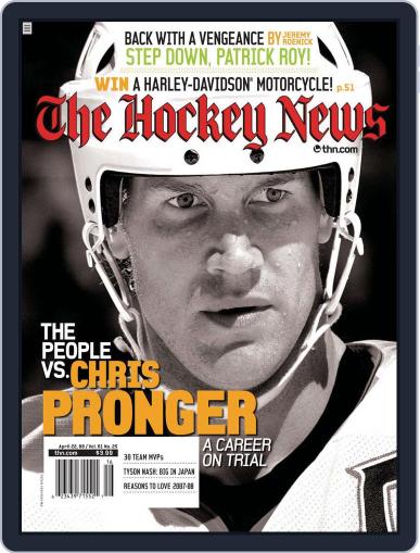 The Hockey News April 11th, 2008 Digital Back Issue Cover