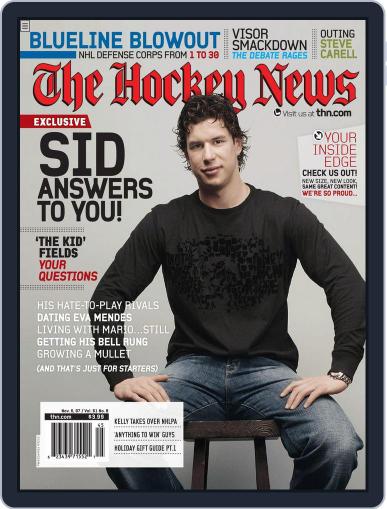 The Hockey News October 29th, 2007 Digital Back Issue Cover