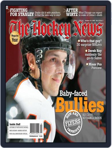 The Hockey News October 10th, 2007 Digital Back Issue Cover