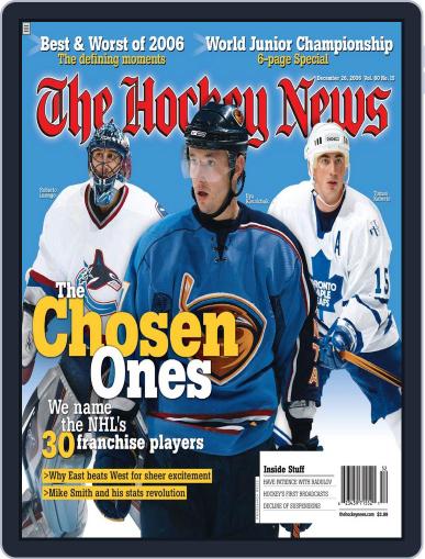 The Hockey News December 18th, 2006 Digital Back Issue Cover