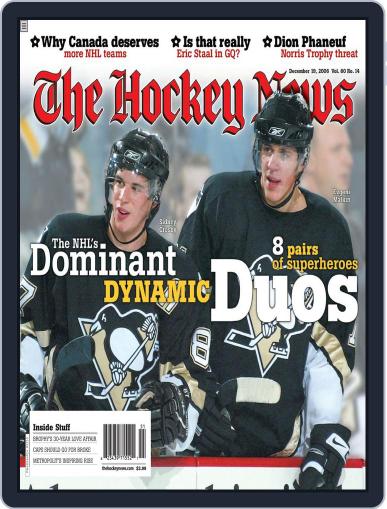 The Hockey News December 11th, 2006 Digital Back Issue Cover