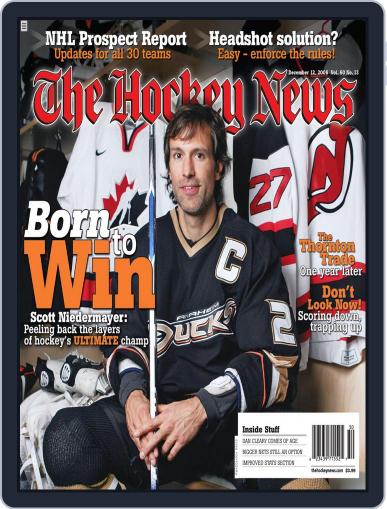 The Hockey News December 4th, 2006 Digital Back Issue Cover