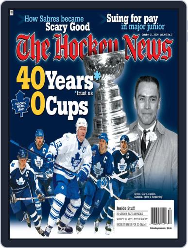 The Hockey News October 23rd, 2006 Digital Back Issue Cover