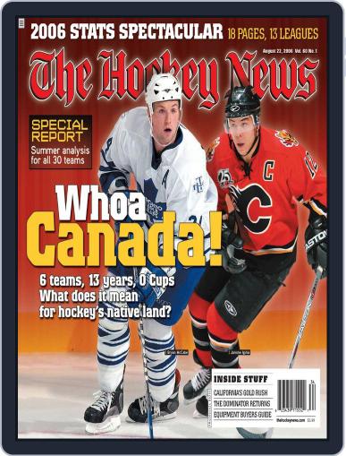 The Hockey News August 14th, 2006 Digital Back Issue Cover