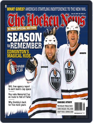 The Hockey News June 12th, 2006 Digital Back Issue Cover