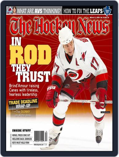 The Hockey News March 13th, 2006 Digital Back Issue Cover