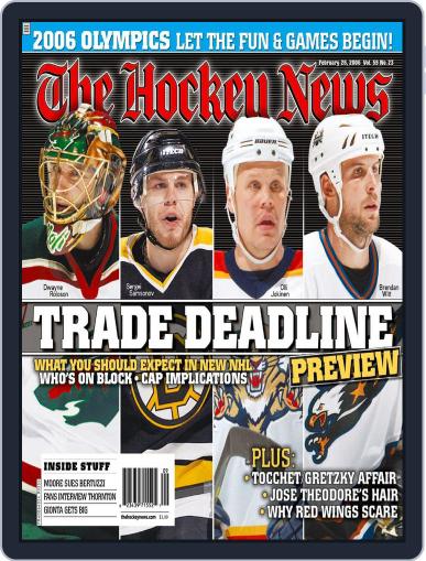 The Hockey News February 20th, 2006 Digital Back Issue Cover