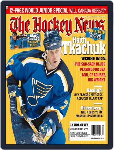The Hockey News December 19th, 2005 Digital Back Issue Cover