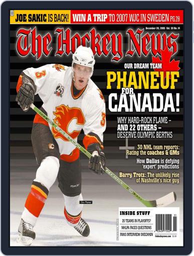 The Hockey News December 12th, 2005 Digital Back Issue Cover