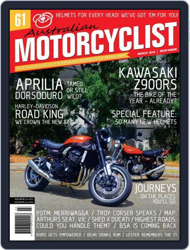 Australian Motorcyclist March 1st, 2018 Digital Back Issue Cover